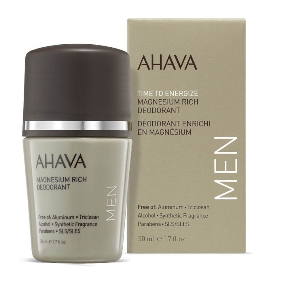 AHAVA Men Time To Energize Roll-On Mineral Deodorant